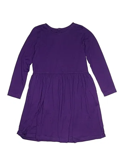 Pre-owned Primary Clothing Kids' Dress In Purple