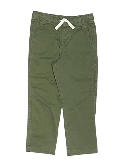 Pre-owned Primary Clothing Kids' Khaki Pant In Green