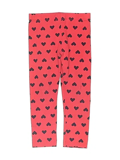 Pre-owned Primary Clothing Kids' Leggings In Red