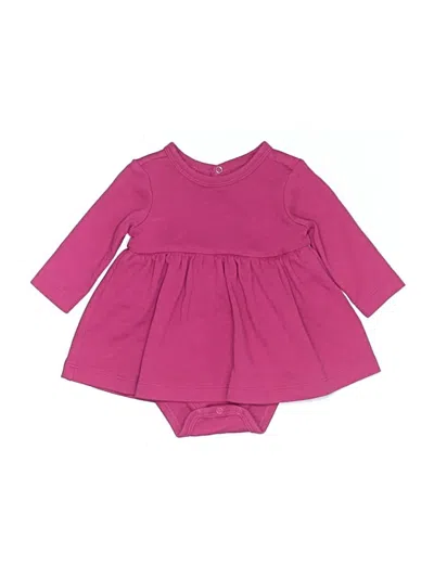 Pre-owned Primary Clothing Babies' Long Sleeve Onesie In Burgundy