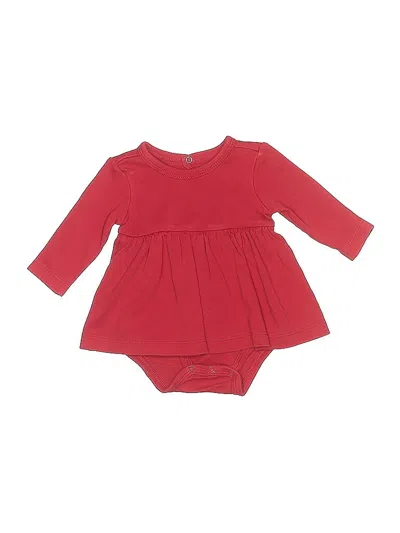Pre-owned Primary Clothing Babies' Long Sleeve Onesie In Red