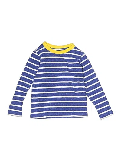 Pre-owned Primary Clothing Kids' Long Sleeve Top Blue Tops