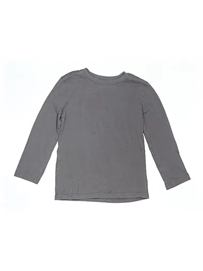 Pre-owned Primary Clothing Kids' Long Sleeve T-shirt In Gray