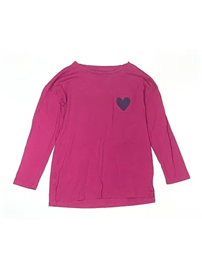 Pre-owned Primary Clothing Kids' Long Sleeve T-shirt In Pink