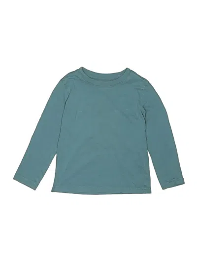 Pre-owned Primary Clothing Kids' Long Sleeve T-shirt In Teal