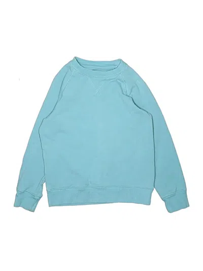 Pre-owned Primary Clothing Kids' Long Sleeve T-shirt In Teal