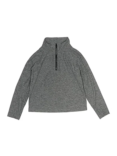Pre-owned Primary Clothing Kids' Long Sleeve Turtleneck In Gray