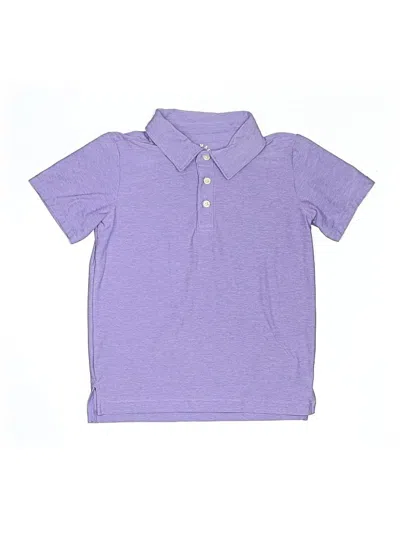 Pre-owned Primary Clothing Kids' Short Sleeve Button Down Shirt In Purple