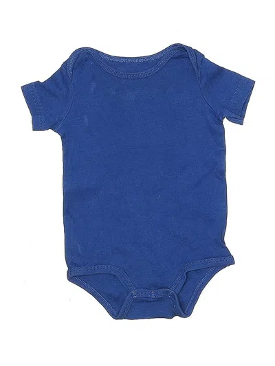 Pre-owned Primary Clothing Babies' Short Sleeve Onesie In Blue