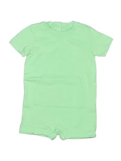 Pre-owned Primary Clothing Kids' Short Sleeve Onesie In Green