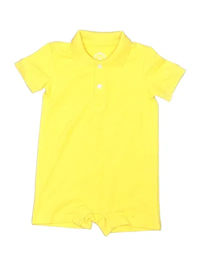 Pre-owned Primary Clothing Kids' Short Sleeve Onesie In Yellow