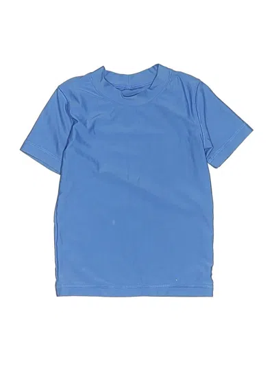 Pre-owned Primary Clothing Kids' Short Sleeve Top Blue Tops