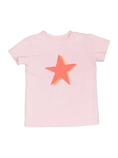 Pre-owned Primary Clothing Kids' Short Sleeve T-shirt In Pink