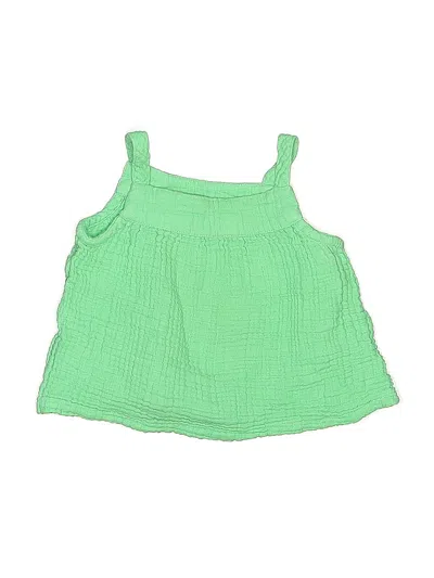 Pre-owned Primary Clothing Kids' Sleeveless Blouse In Green