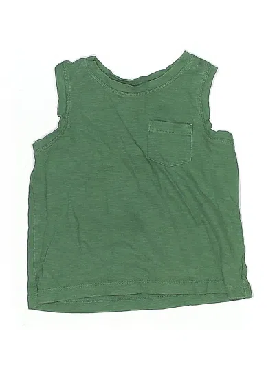Pre-owned Primary Clothing Kids' Sleeveless T-shirt In Green