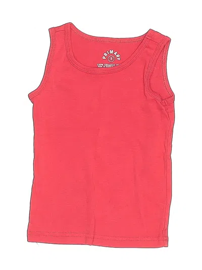 Pre-owned Primary Clothing Kids' Sleeveless T-shirt In Red