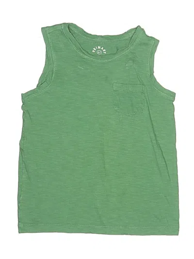 Pre-owned Primary Clothing Kids' Sleeveless T-shirt In Green