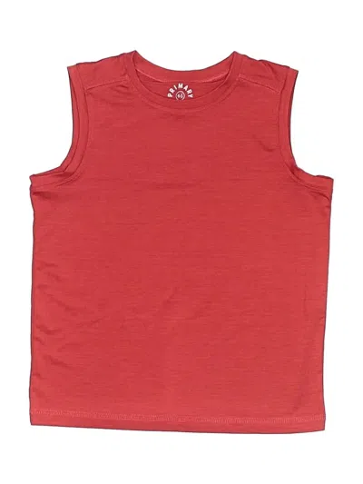 Pre-owned Primary Clothing Kids' Sleeveless T-shirt In Red