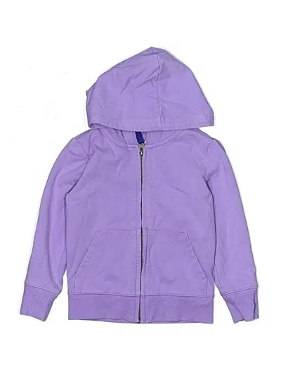 Pre-owned Primary Clothing Kids' Zip Up Hoodie In Purple
