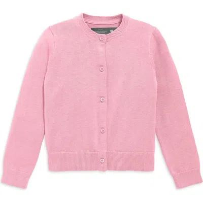 Primary Kids'  Cotton Cardigan In Blossom