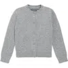 Primary Kids'  Cotton Cardigan In Heather Gray