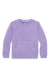 Primary Cozy Fleece Crewneck Sweatshirt In Heather Iris