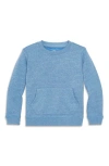 Primary Cozy Fleece Crewneck Sweatshirt In Heather Vintage Blue