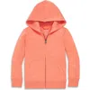 Primary Cozy Fleece Zip Hoodie In Heather Clementine