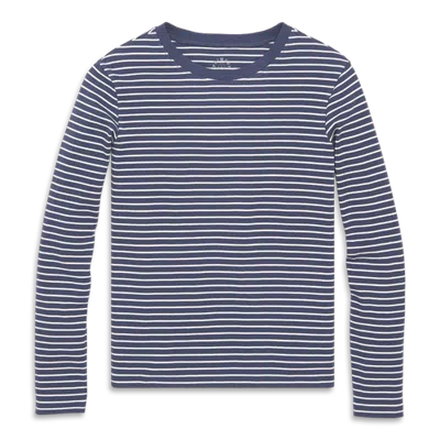Primary Fit Long Sleeve Rib Tee In Stripe In Animal Print
