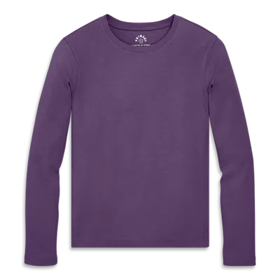 Primary Fit Long Sleeve Rib Tee In Purple