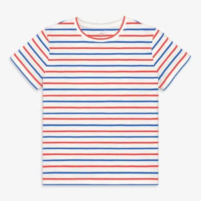 Primary Fit Stripe Easy Tee In Blueberry In Multi