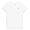 Primary Grown-ups Embroidered Classic Slub Crewneck Tee In White