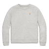 Primary Grown-ups Embroidered Rainbow Heart Sweatshirt In Heather Silver