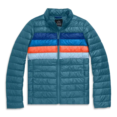 PRIMARY PRIMARY GROWN-UPS PUFFER JACKET IN STRIPE
