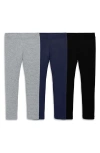 Primary Kids' 3-pack Stretch Cotton Leggings In Black