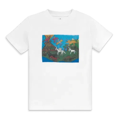 Primary Kids Art Tee In White