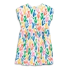 Primary Kids Backyard Dress In Rainbow Tulip Fields In White Rainbow Tulips