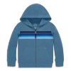 Primary Kids Banner Zip Hoodie In Blue