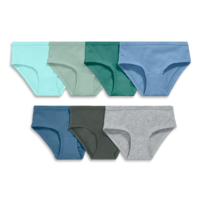 Primary Kids Bikini 7-pack In Neutral Underwear Mix