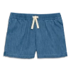 Primary Kids Chambray Beach Short In Chambray