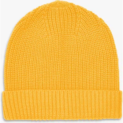 Primary Kids Cotton Beanie In Yellow