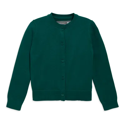 Primary Kids Cotton Cardigan In Green