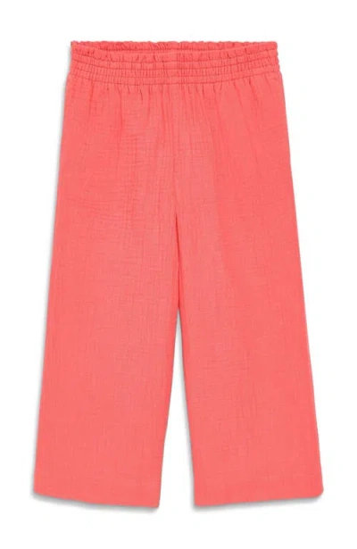 Primary Kids Cotton Gauze Cropped Easy Pant In Green