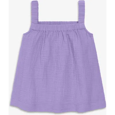 Primary Kids Cotton Gauze Tank In Purple