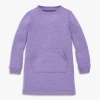 Primary Kids Cozy Fleece Sweatshirt Dress In Blue