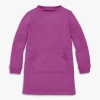 Primary Kids Cozy Fleece Sweatshirt Dress In Purple