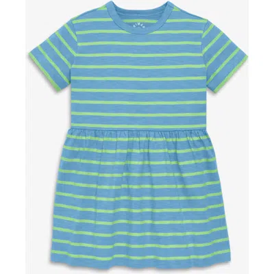 Primary Kids Easy Dress In Stripe In Black