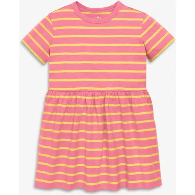 Primary Kids Easy Dress In Stripe In Multi