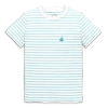 Primary Kids Embroidered Pocket Tee In Stripe In Saltwater White Stripe