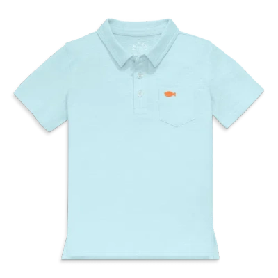 Primary Kids Embroidered Polo In Blue
